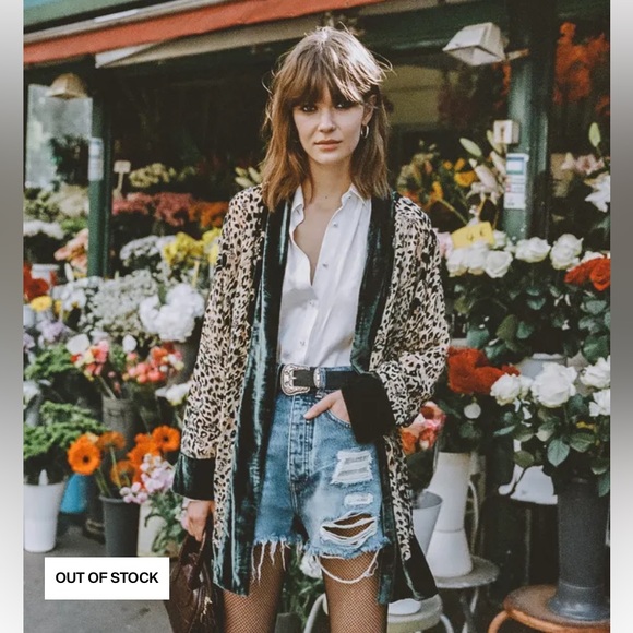 The Kooples Other - The Kooples Green Embroidered Kimono, NWOT